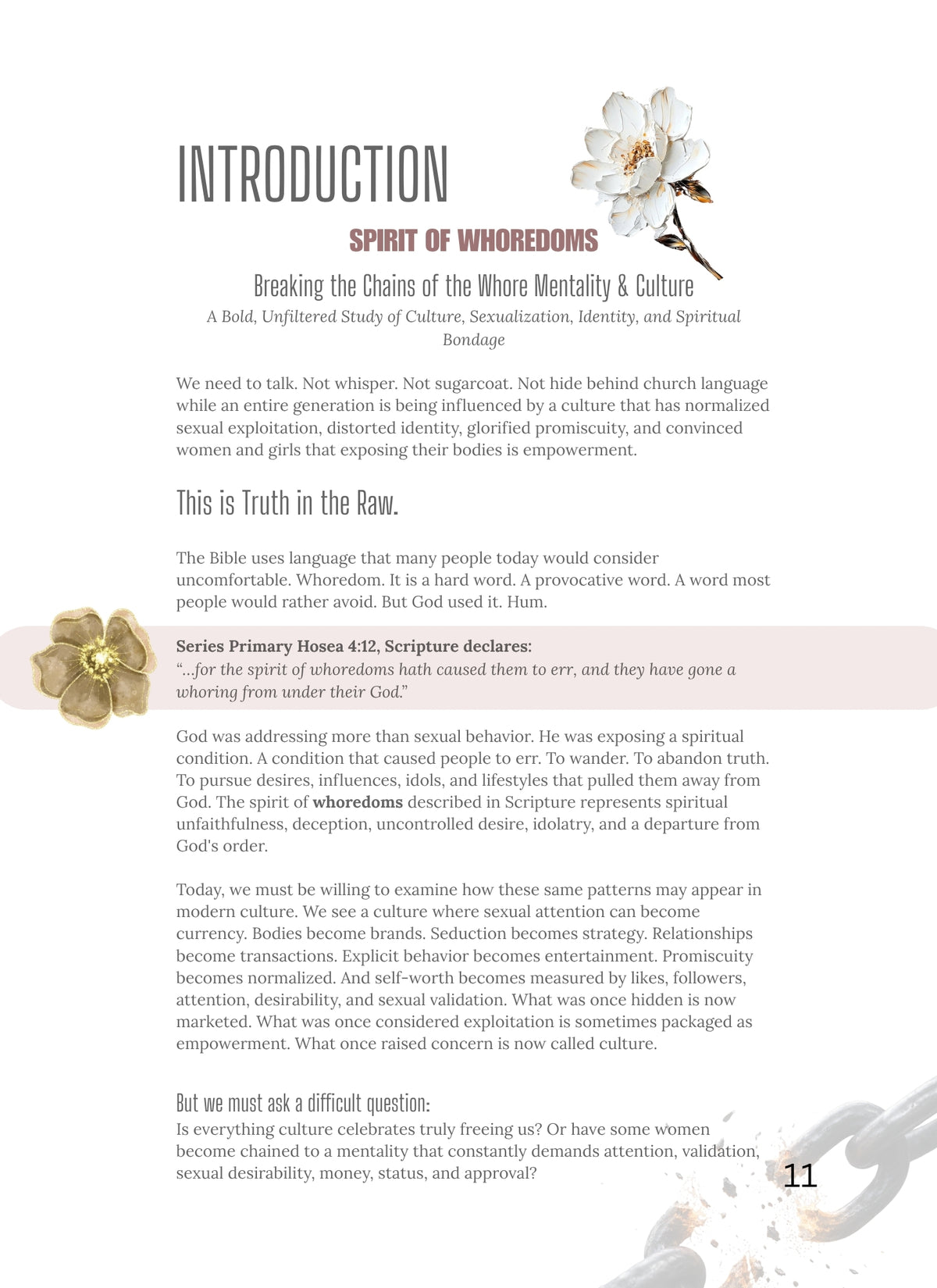 Spirit of Whoredoms - 9 Session Series E-Book